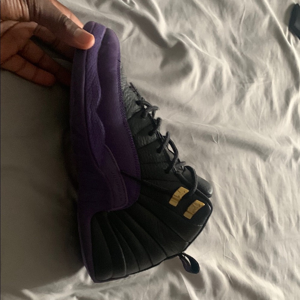 Kids Black and Purple Sneakers